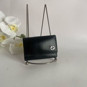 Authentic Gucci Black Leather Key Wallet